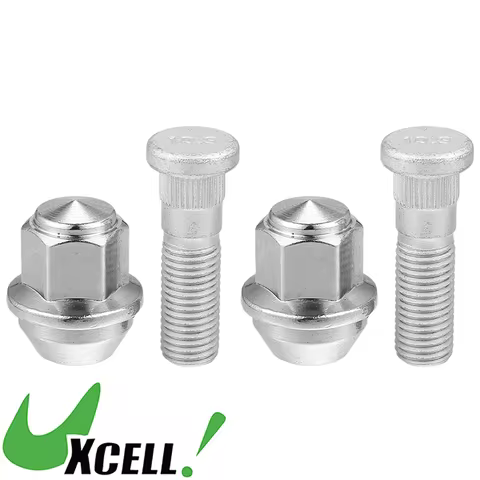 UXCELL M12-1.5 Wheel Lug Stud Bolts Sets No.CV6Z1012C/ACPZ1012H for Ford Focus 2009-2018 for Lincoln