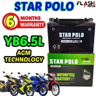 STAR POLO YB6.5L Battery Bateri Batteri Motor DEMAK DTM 200 DEMAK DZM 200 NIMOTA RANGER X KRISS MR2 