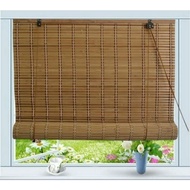 Native Real Bamboo Roll Up Window Blinds For Household Sun shading Roller For Balcony(60x120cm/90x18