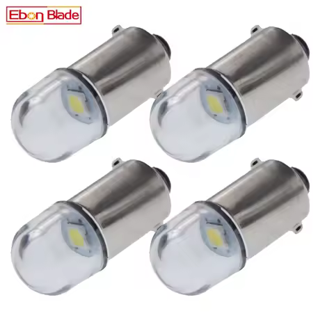 4Pcs BA9S T4W BAX9S H6W BAY9S H21W LED Bulb 6V 12V Car Interior Dome Trunk Light Auto Motorcycle Sid
