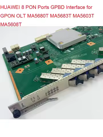 GPBD Interface Board 8 PON Ports Mainboard With Class C+/C++/ B+ SFP Module for HUAWEI GPON OLT MA56