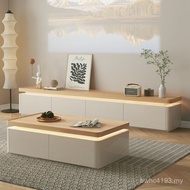 Floor Small Apartment TV Cabinet Cream Household Simple Modern Cabinet New Style Living Room 2024 Co