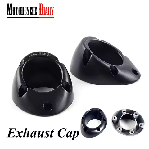 Replace Motorcycle Exhaust CNC Cap For Two Brother TwoBrother Escape Moto Black Tip End TwoBro Racin