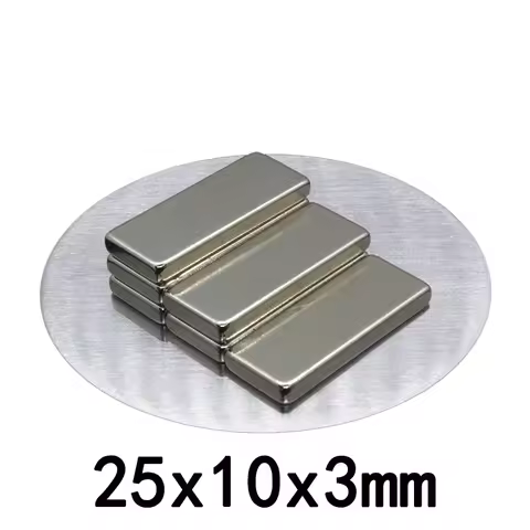 25X10X3 Square Super Strong Magnetic Magnets 25mmX10mmX3mm Permanent Neodymium 25x10x3mm Block Magne