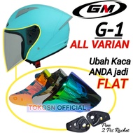 GM G1 flat visor helmet visor gm g1 black silver blue red gold