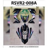 Rapido Cover Set Assembly RS150R V2 V3 SE Winner-150 (23) Luxury Gold Rainbow Black(Sticker Tanam)