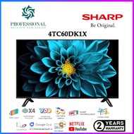 Sharp 4TC60DK1X AQUOS 60 Inch 4K UHD Android SMART TV