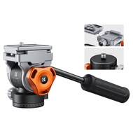 K&F Concept 360° Fluid Video Head, 5kg/11lb Load Capacity, Arca-Swiss Compatible Quick Release, Smoo