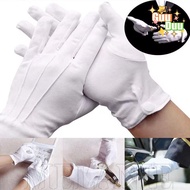 [ GuuDuu ]Breathable White Formal Gloves - Men Formal Tuxedo Uniform Gloves - Soft Knitted Jewelry B