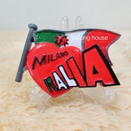 Fridge Magnet Refrigerator Souvenir Italy Milano Milan Flag Flag