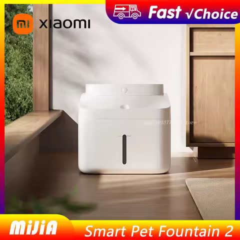 New Xiaomi Mijia Smart Pet Drinking Fountain 2 3L Capacity Wireless Water Pump Automatic Sensing Cat