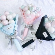 【綿菓子工坊】棉花糖花束-三色(送禮 花禮 乾燥花)