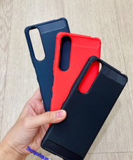 Ốp chống sốc vân carbon Sony Xperia 1 - Xperia 1 Mark II - Xperia 1 III - Xperia 10 III - Xperia 5 M