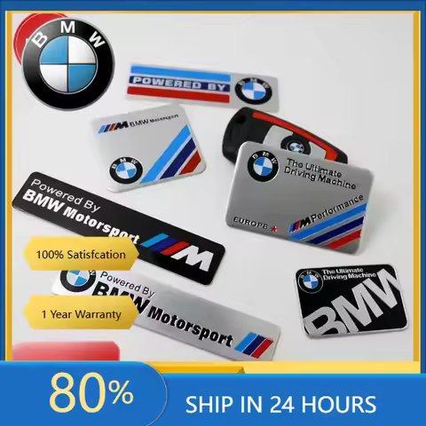 2026 Hot Car Sticker New For BMW BMW 3D Stereoscopic Badge Metal Sticker M-series Car Trunk Sticker 