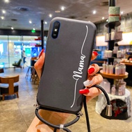[SSNM] Softcase Sling motif nama anda sendiri Xiaomi Redmi 9A - Case Tali Xiaomi Redmi 9A - Case Gan