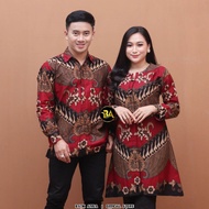 Couple Baju Batik Kemeja Tunik Kancing New Motif Garuda Terbaru / Tunik / Atasan wanita / Dress /gam