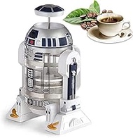 TEENKON French Press Insulated 304 Stainless Steel Coffee Maker, 32 Oz Robot R2D2 Hand Home Coffee P