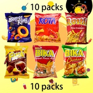 Super Ring Cheese/ Rota/ Rostik/ Fika/ Bika Red/ Bika Green 10 packs x 12g-14g【零食/Snack/Keropok】