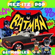 New🌌Mezco Juguetes Mini mez-itz: 1966 Batman & Robin 蝙蝠車Batmobile蝙蝠俠