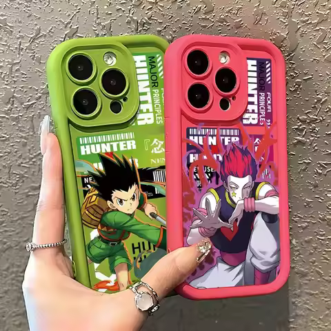 Hunter Gon Killua Hisoka Phone Case for iPhone 17 16e 16 15 14 13 12 11 Air Pro Max Mini XR XS X 7 8