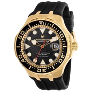 TechnoMarine Grand Cruise Blue Reef Automatic Watch with Silicone Strap and Black Dial TM-118086
