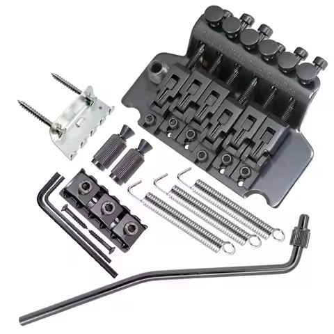 6 Saddle Tremolo Bridge For Fender Stratocaster Double Roller Tremolo Bridge Electric Guitar Replace