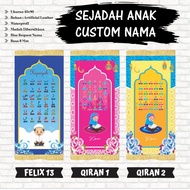 Custom Children's Prayer Rug with Name Material SyntheticOSCAR Size 45x90cm 8mm Foam