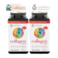 Latest Model Youtheory +BIOTIN Collagen Supplement Pills Genuine American 390 Pills Type 1,2&3