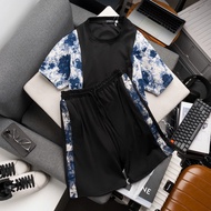 Men's summer sports set BH43, soft cotton material, youthful design