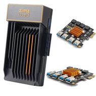 ZimaBoard 832 USB 3.0 Kit, Zimaboard 832 Single Board Server +PCIe to 4 Channel USB Adapter