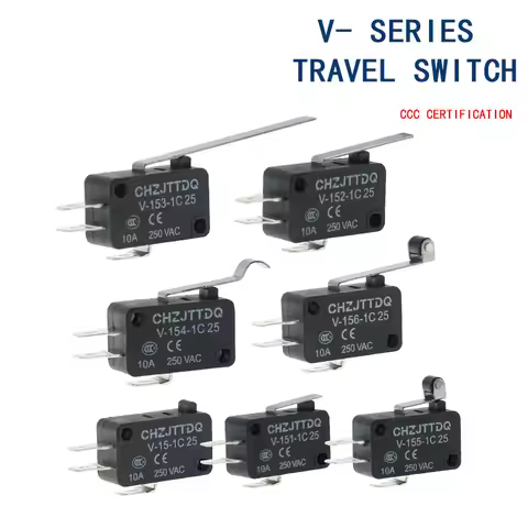 5PCS Momentary Micro Limit Switch CHZJTTDQ V-15.V-151.V-152.V-153.V-154.V-155.V-156 Travel switch li