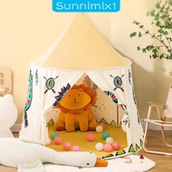 [Sunnimix1] Kids Play Tent Prince Castle Tent Teepee Castle Tent Indoor Indian Playhouse for Backyard