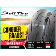 * FREE TUBELESS NUT * DELI TIRE SB-151 TL 110/70 120/70 130/70 140/70 150/60 17 INCHES TYRE SLASH 15
