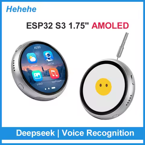ESP32 S3 AI 1.75 inch Development Board with 1.75inch AMOLED Touchscreen Round Screen Deepseek