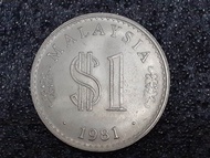 1981 Duit Syiling Lama Malaysia $1 GVF coun