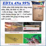 EDTA 4Na hạ phèn săt kim loại nặng Giải độc dư lượng hóa chất ao nuôi tôm cá công nghiệp