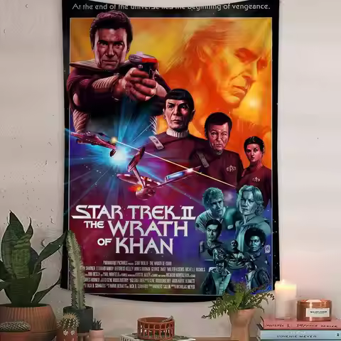Classic Movie S-Star T-Trek Tapestry Art Printing Japanese Wall Tapestry Anime Wall Hanging Home Dec
