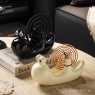Ceramic Mosquito Coil Holder Anti-Scald with Ash Catcher Function Summer Birthday Gift Mosquito Coil