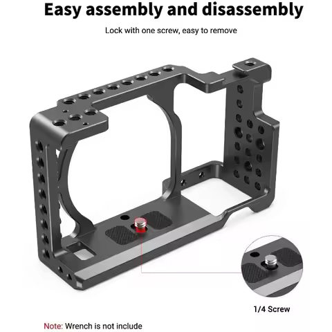 SmallRig 1661 Camera Cage Rig for Sony A6500 Cage for Sony A6300/A6000/A6500 Nex-7 Camera with Shoe
