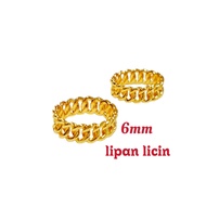 Bangkok Gold Smooth Centipede Ring Ring Gold Ring