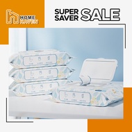 HOME HAVEN [40pcs] Wet Toilet Paper Non Alcohol Wipes Wet Tissue Antibacterial Wet Tissue Hygienic C