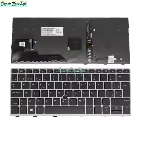 Hebrew US Spanish Backlit Keyboard for HP EliteBook 830/836 G5 G6 730 735 G5 G6 USA Notebook Keyboar