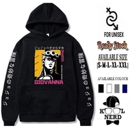 JOJO'S BIZARRE ADVENTURE MANGA JAPAN COSPLAY HOODIE MEN GIORNO GIOVANNA CHARACTER ~ CAN CHOOSE SIZE 