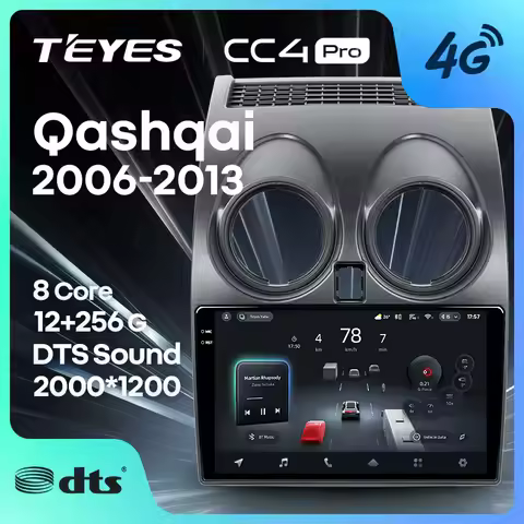 TEYES CC4 PRO For Nissan Qashqai 1 J10 2006 - 2013 CarPlay Android Auto 2DIN Car play Radio Multimed