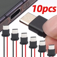 Solder-Type 2Pin Type-C Male Head Charging Connector Waterproof Car Power Type-C Female Socket Exten