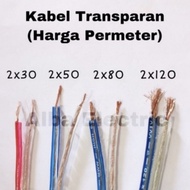 Kabel Listrik Monster Transparan 2x80 Harga Eceran per Meter