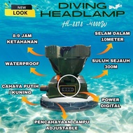 Lampu Kepala Menyelam/Memancing/HL8818 4000W Askar/ Diving Headlamp/Watrerproof/Adjustable/Fishing