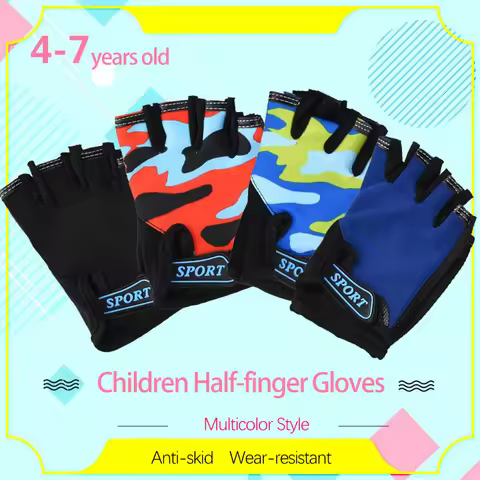 Summer Children Tactical Gloves Cycling Kids Roller Skating Girls Boys Sun Protection Non-Slip Sport