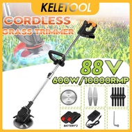 88V Electric Lawn Mower Cordless Grass Trimmer Cutter Pruning 88v Pruning Cutter Tools