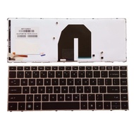 US Laptop Keyboard FOR HP Probook 5330 5330M Silver Frame With Backlight